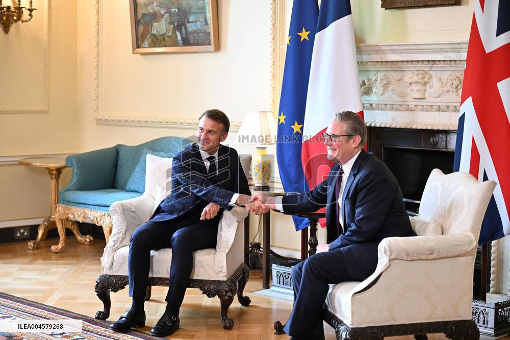 Macron at 10 Downing Street - London