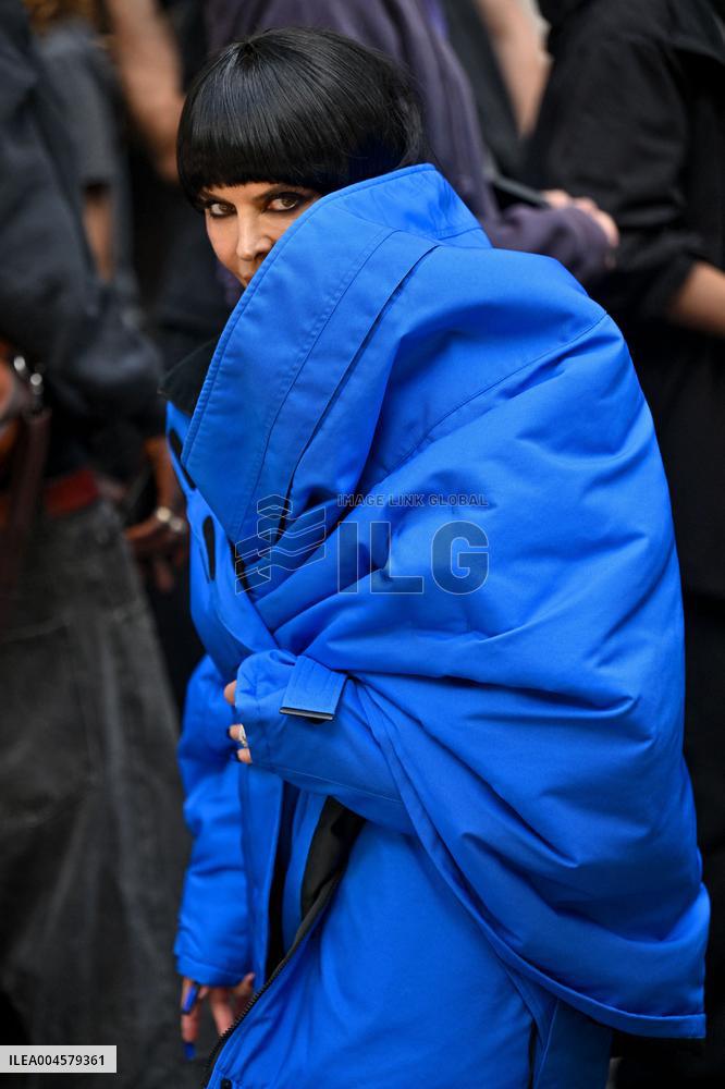 PFW Balenciaga Outside Arrivals