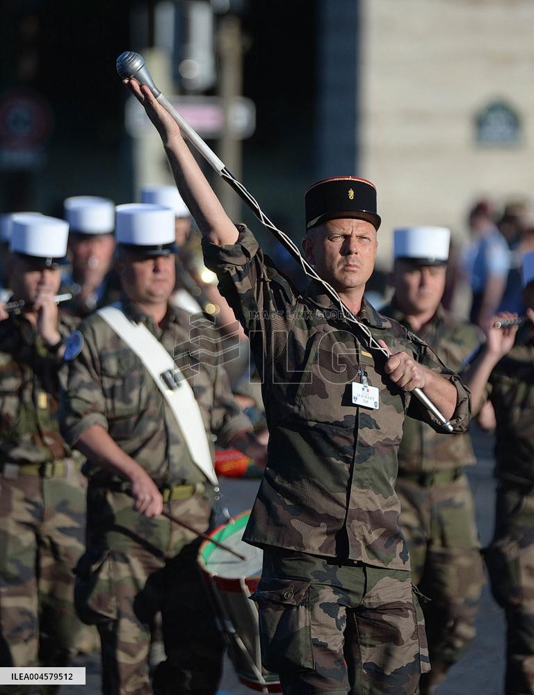 July 14 Parade Rehearsal on the Champs-Elysées - Paris