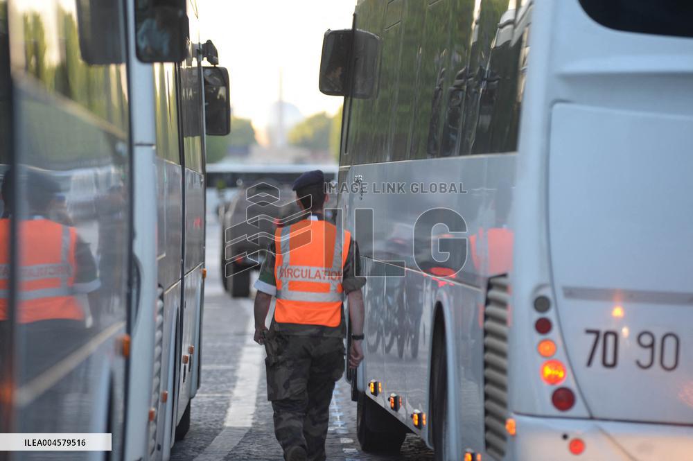 July 14 Parade Rehearsal on the Champs-Elysées - Paris
