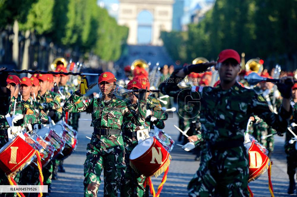 July 14 Parade Rehearsal on the Champs-Elysées - Paris