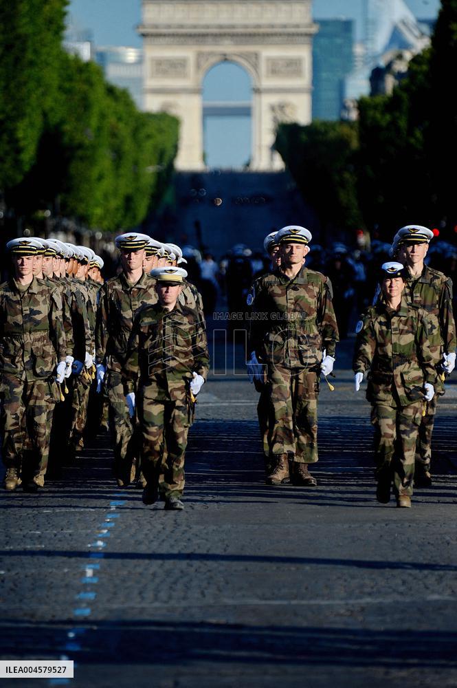 July 14 Parade Rehearsal on the Champs-Elysées - Paris