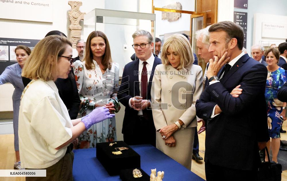 Macron Visits British Museum - London