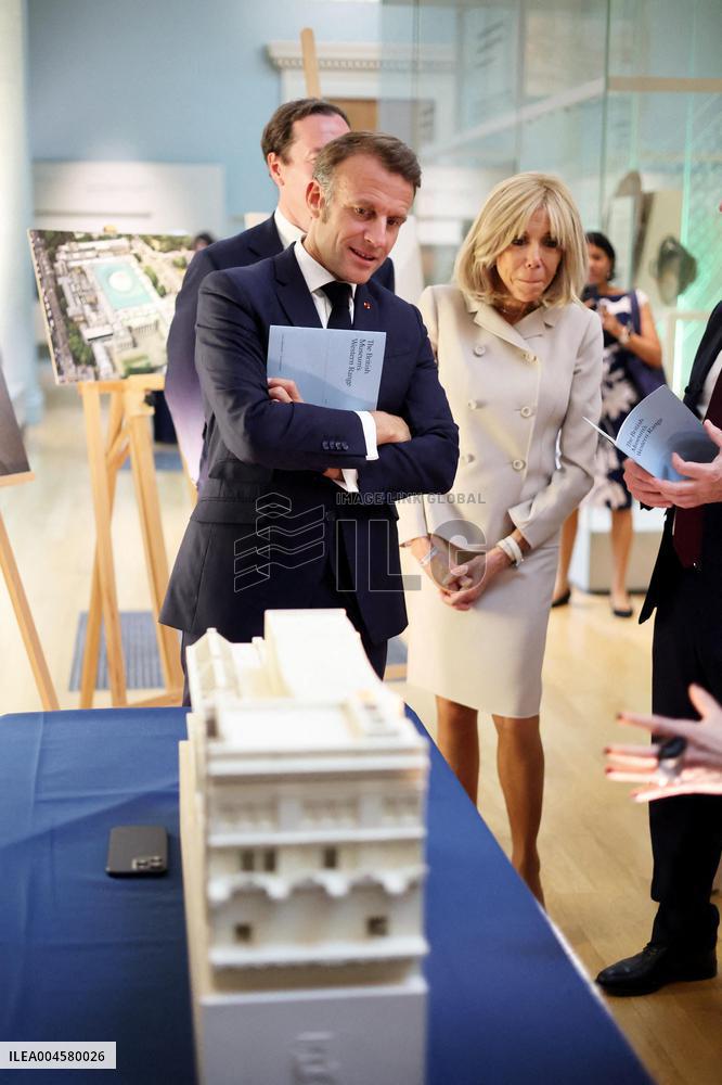 Macron Visits British Museum - London