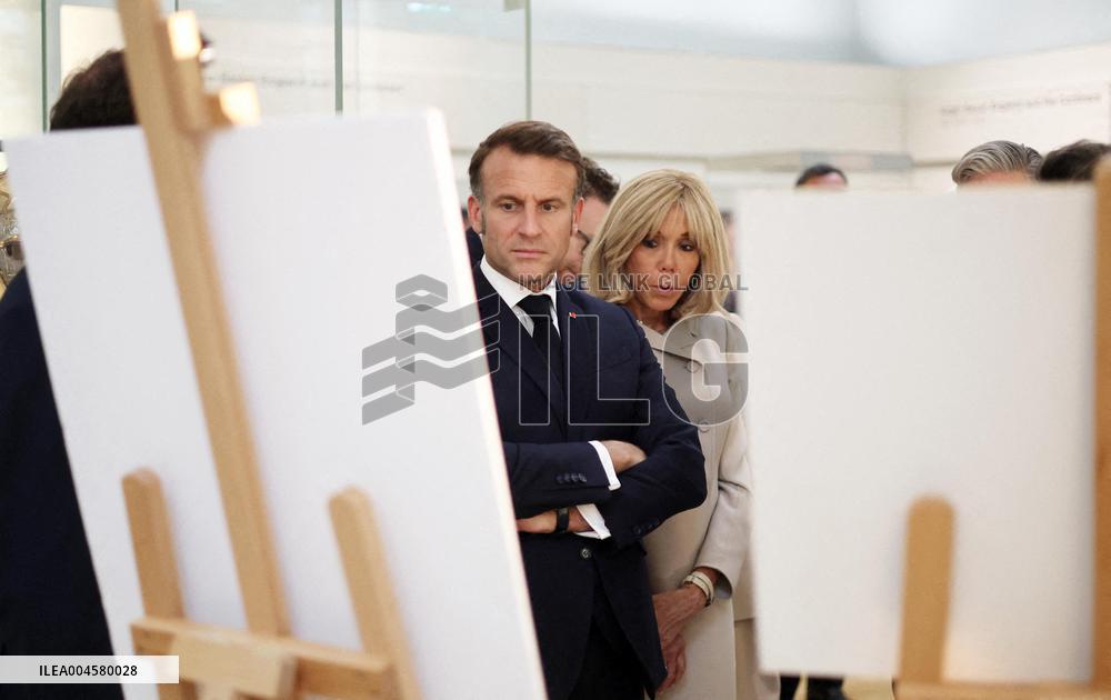 Macron Visits British Museum - London