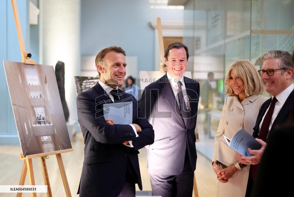 Macron Visits British Museum - London