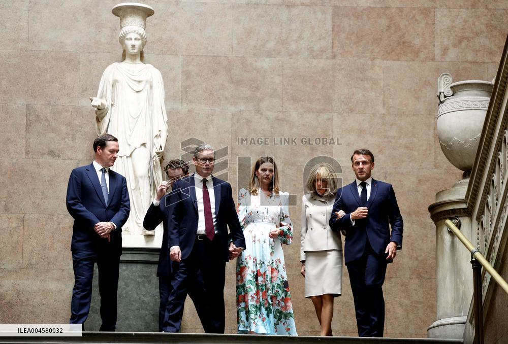Macron Visits British Museum - London
