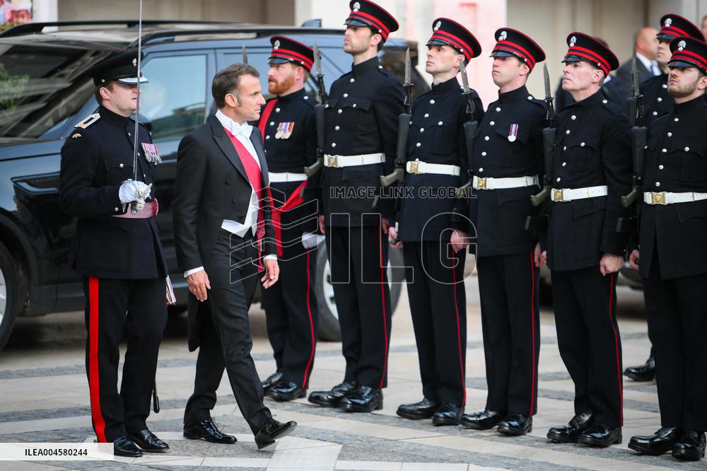 French President at a Banquet At Guildhall - London