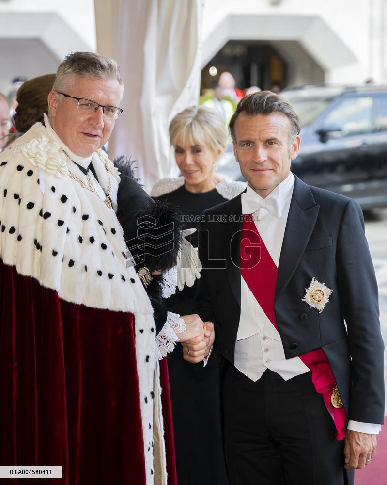 French President at Banquet At Guildhall - London