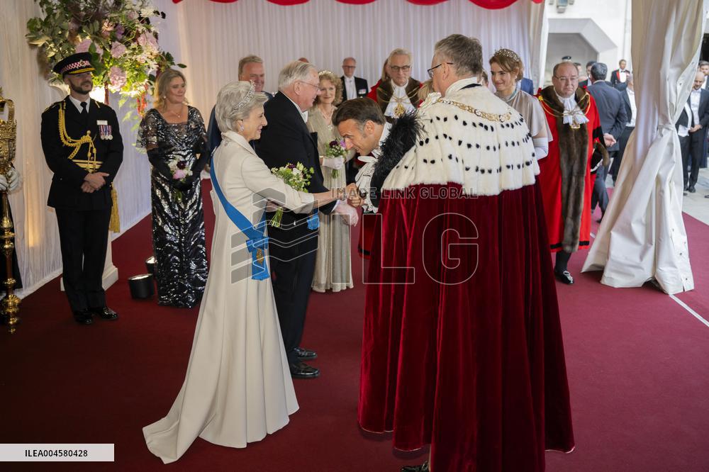 French President at Banquet At Guildhall - London