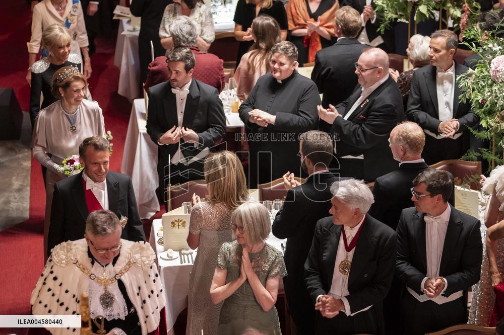 French President at Banquet At Guildhall - London