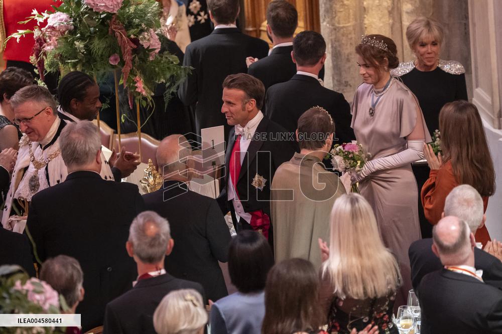 French President at Banquet At Guildhall - London