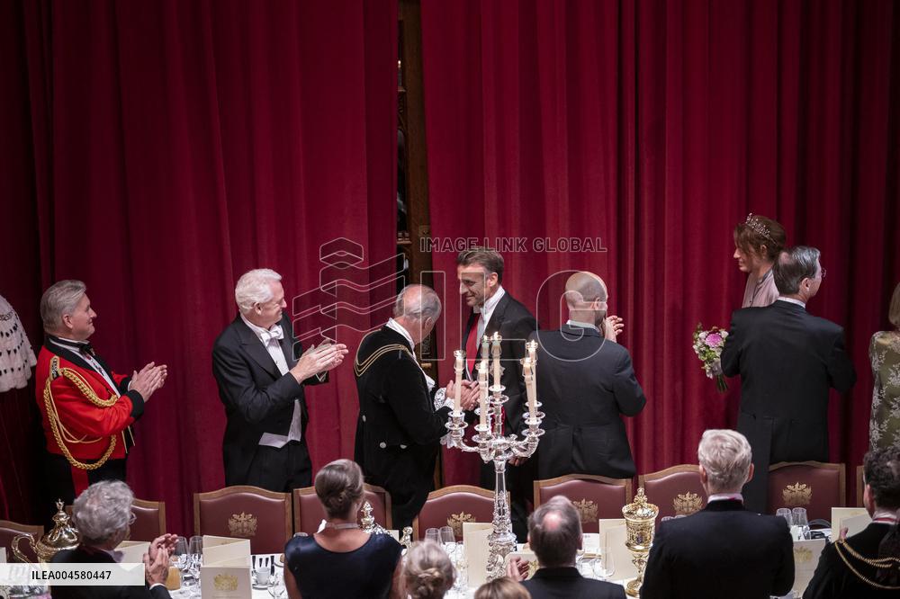 French President at Banquet At Guildhall - London