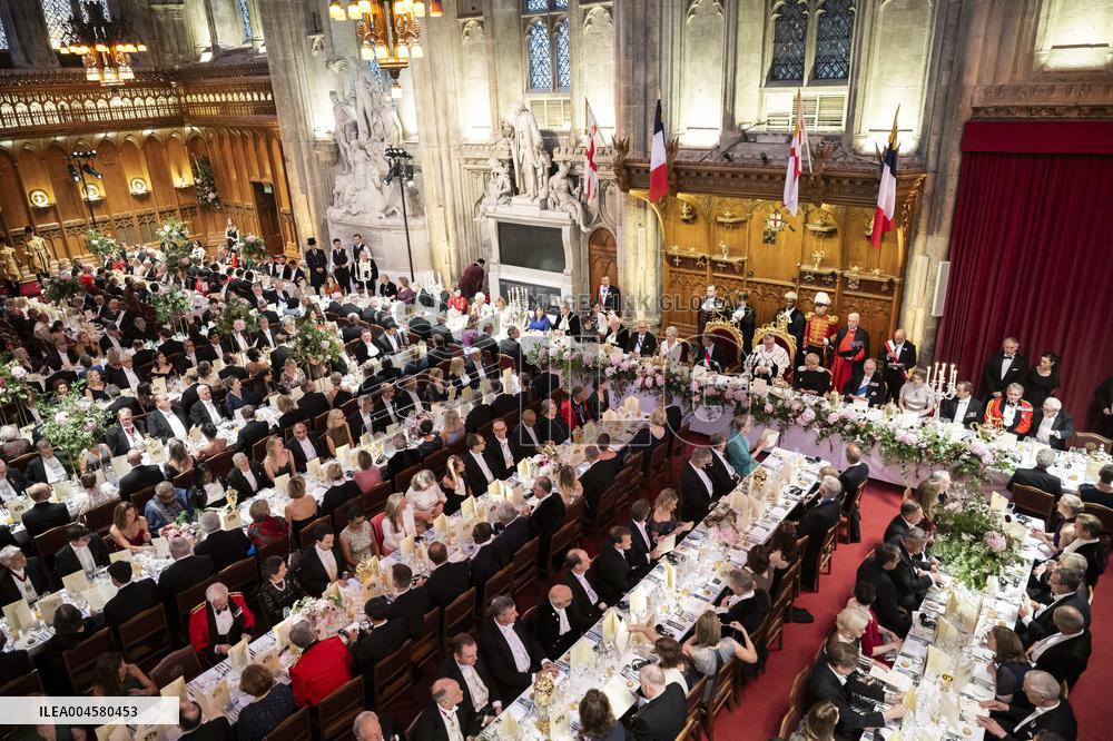 French President at Banquet At Guildhall - London