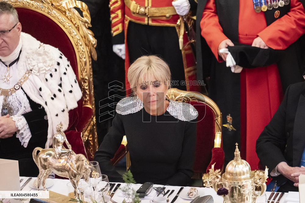 French President at Banquet At Guildhall - London