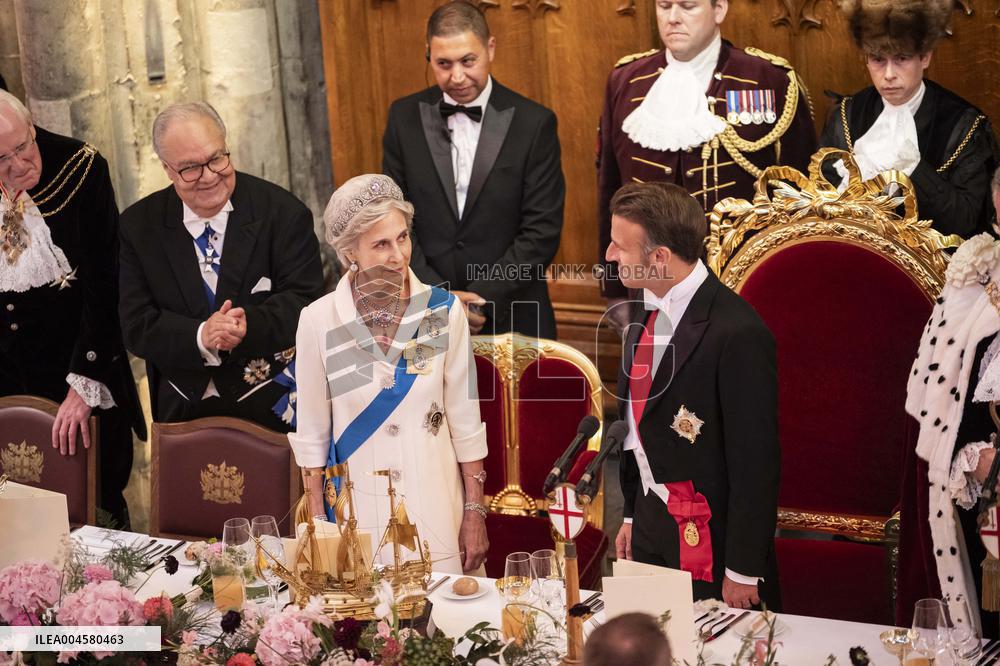 French President at Banquet At Guildhall - London