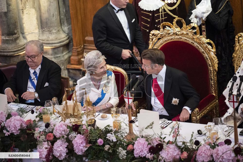 French President at Banquet At Guildhall - London