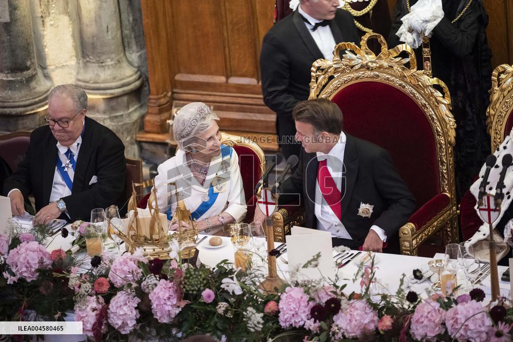 French President at Banquet At Guildhall - London