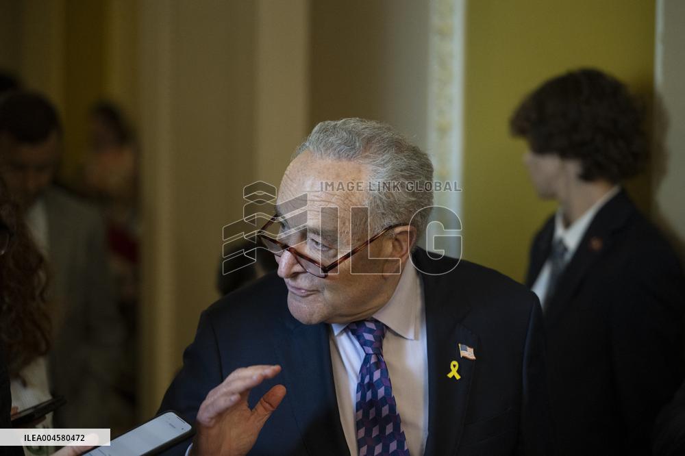 Schumer Meets Press Following Weekly Democratic Policy Luncheon