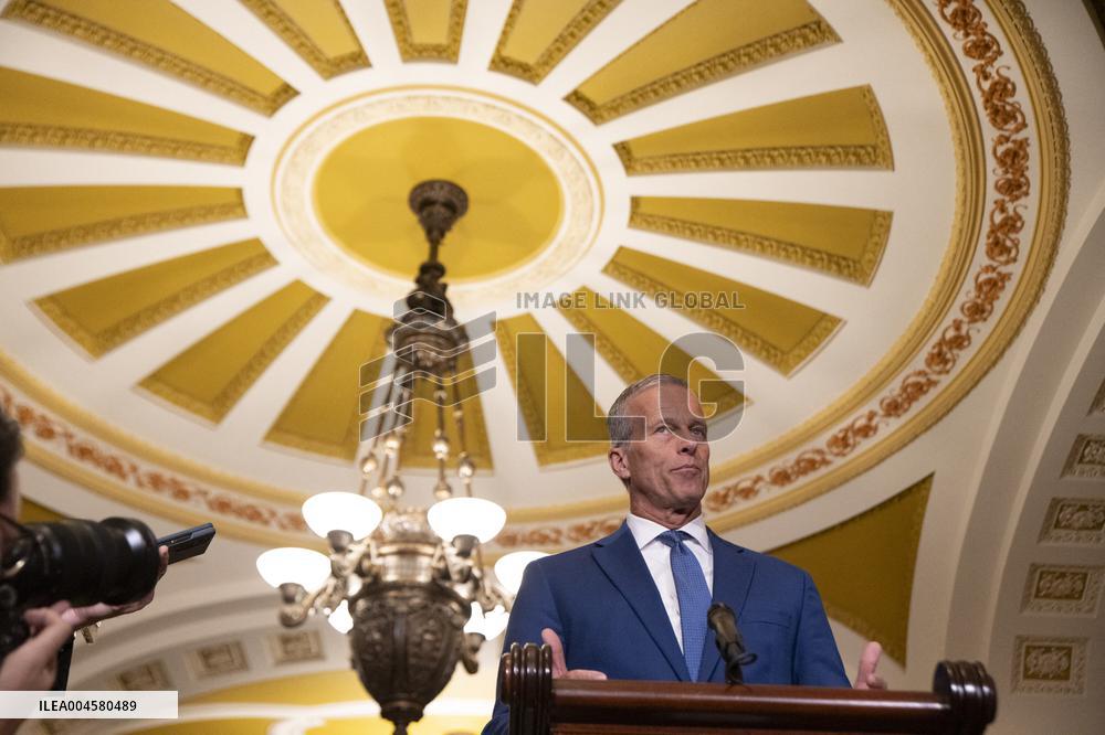 Thune Meets Press Following Weekly Republican Policy Luncheon