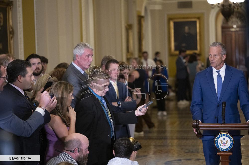Thune Meets Press Following Weekly Republican Policy Luncheon