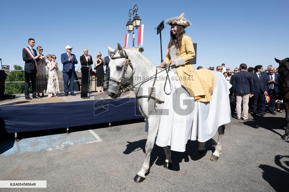 NO TABLOIDS WEB & PRINT - Princely Family of Monaco in Visit  - Mur de Barrez