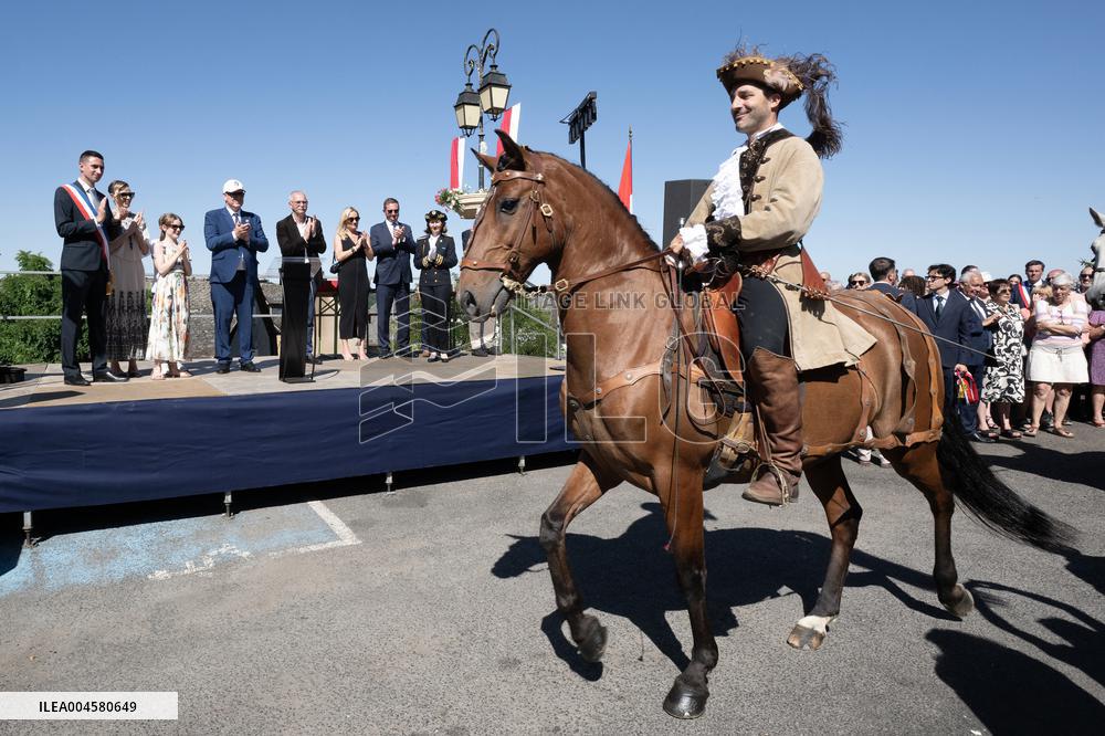 NO TABLOIDS WEB & PRINT - Princely Family of Monaco in Visit  - Mur de Barrez