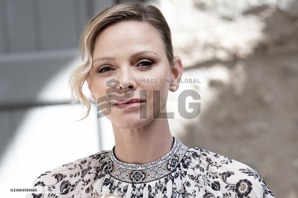 NO TABLOIDS WEB & PRINT - Princely Family of Monaco in Visit  - Mur de Barrez