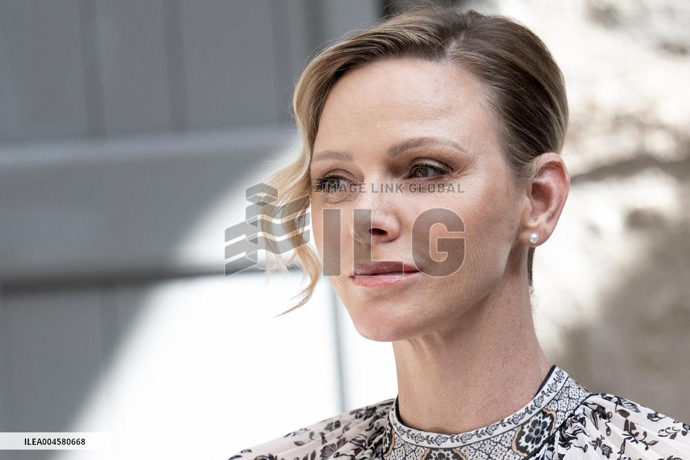 NO TABLOIDS WEB & PRINT - Princely Family of Monaco in Visit  - Mur de Barrez