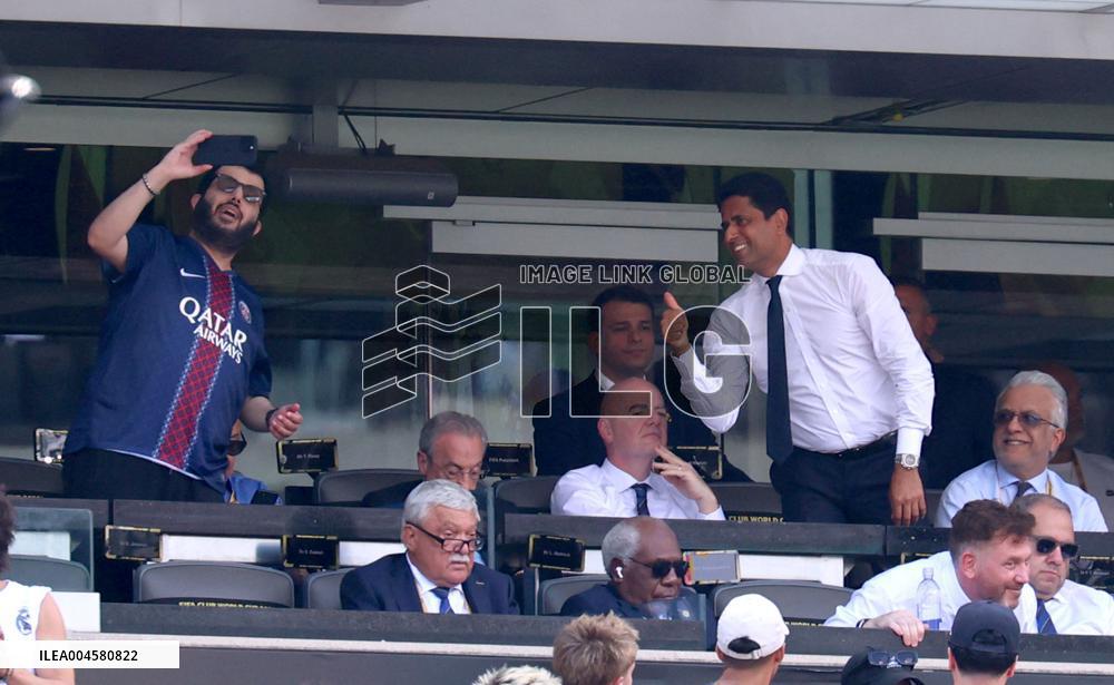 Celebs At The Semi Final PSG v Real Madrid - NJ