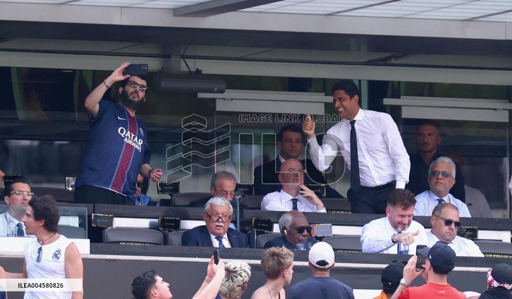 Celebs At The Semi Final PSG v Real Madrid - NJ