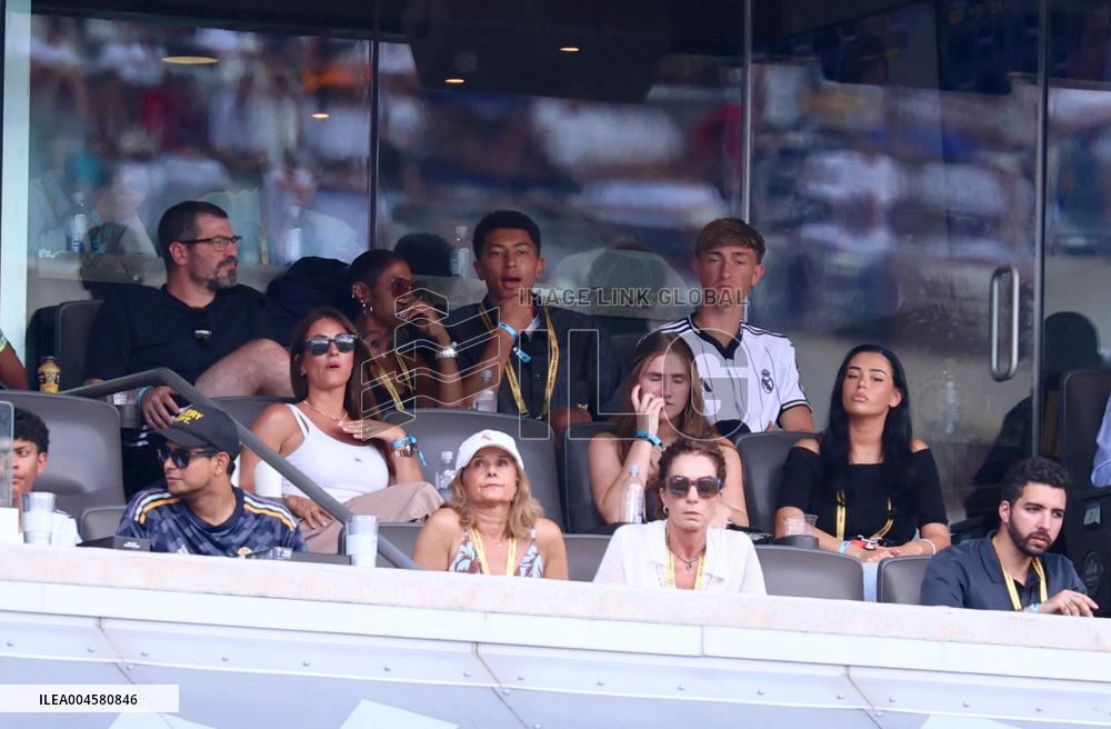 Celebs At The Semi Final PSG v Real Madrid - NJ