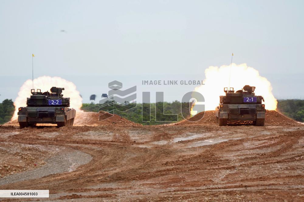 Artillery drill in Taiwan