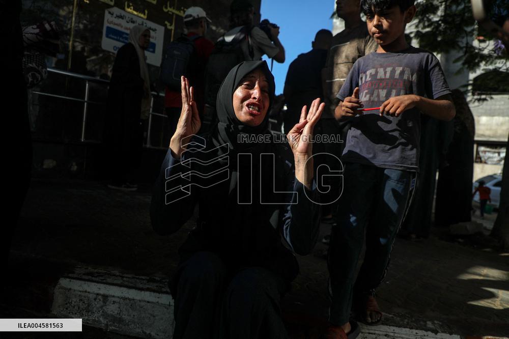 Gaza City Airstrike Damage - Gaza City