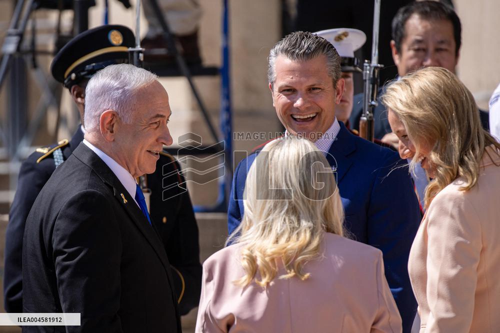 Pete Hegseth Meets PM Netanyahu - Washington