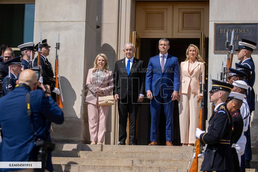 Pete Hegseth Meets PM Netanyahu - Washington