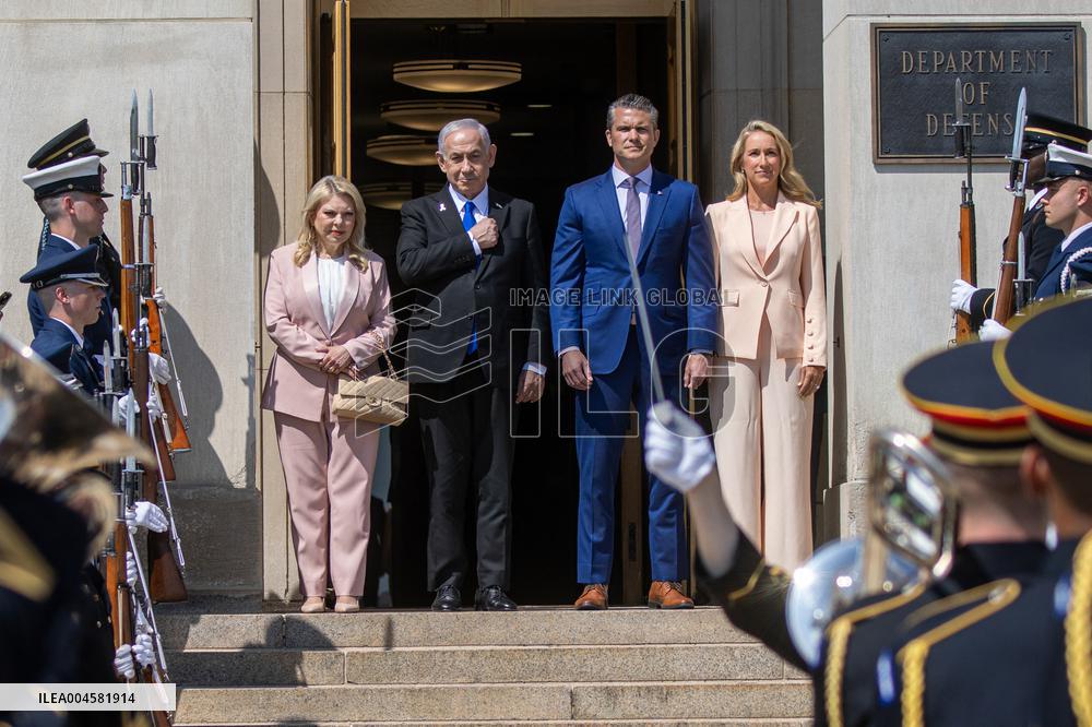 Pete Hegseth Meets PM Netanyahu - Washington