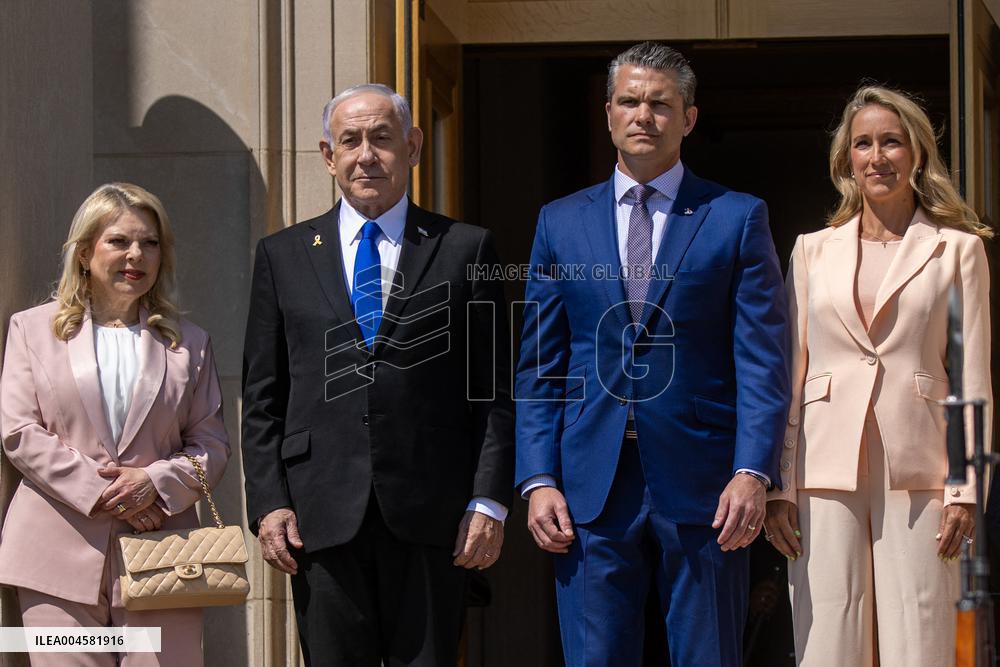 Pete Hegseth Meets PM Netanyahu - Washington