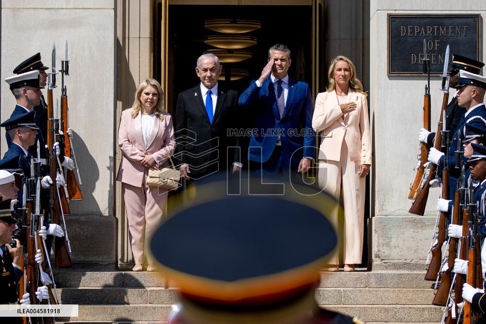 Pete Hegseth Meets PM Netanyahu - Washington