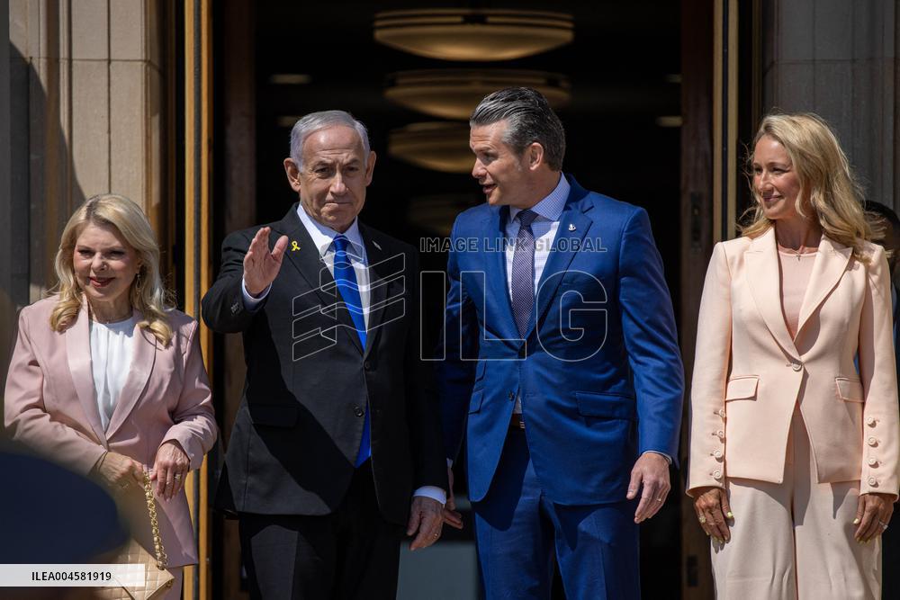 Pete Hegseth Meets PM Netanyahu - Washington