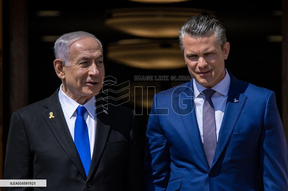Pete Hegseth Meets PM Netanyahu - Washington
