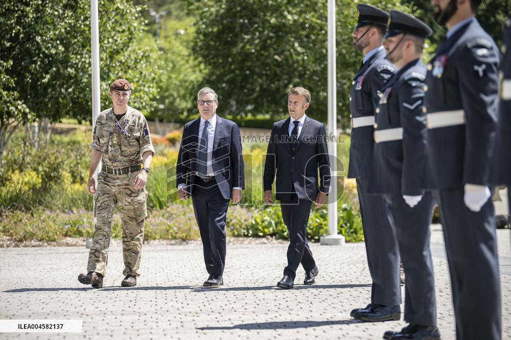 Starmer And Macron Visit NATO Maritime Command - London