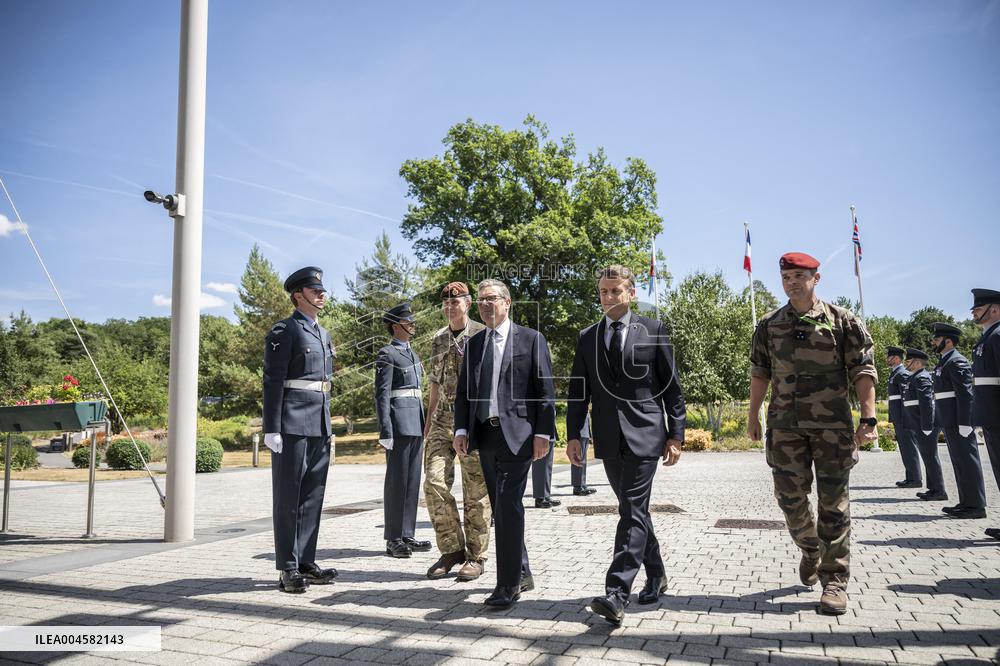 Starmer And Macron Visit NATO Maritime Command - London