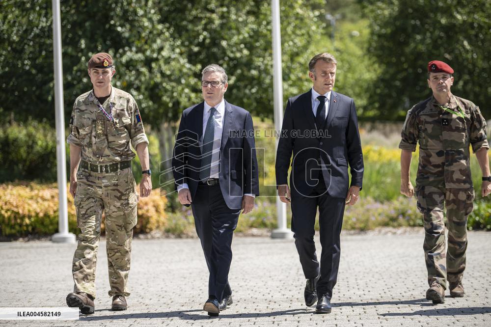 Starmer And Macron Visit NATO Maritime Command - London