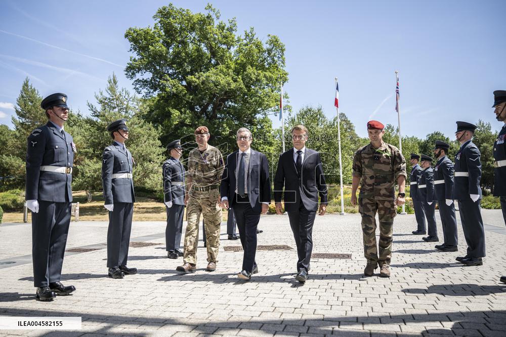 Starmer And Macron Visit NATO Maritime Command - London