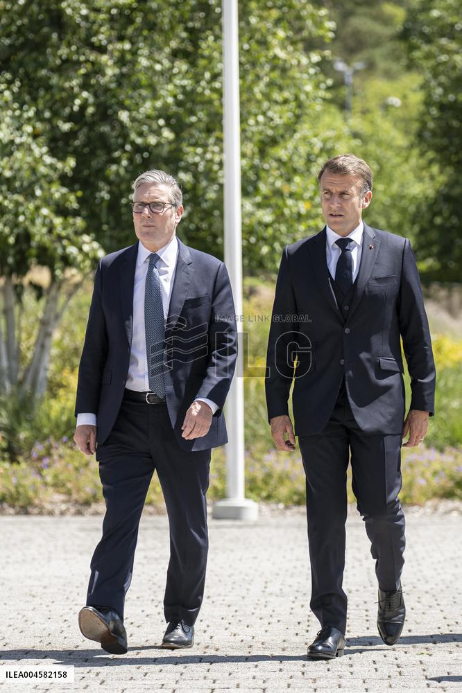 Starmer And Macron Visit NATO Maritime Command - London