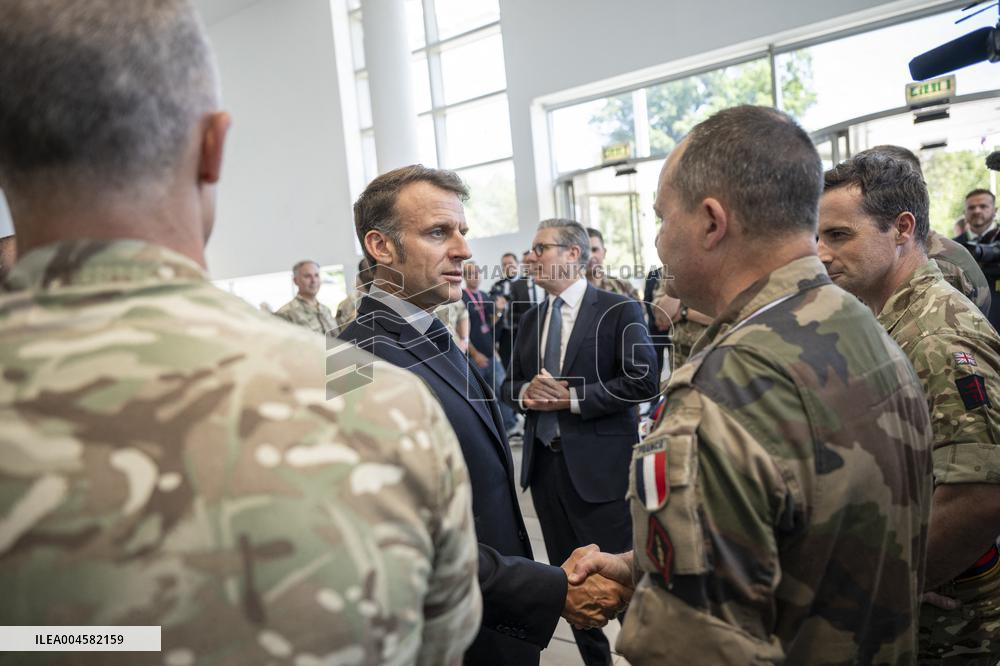 Starmer And Macron Visit NATO Maritime Command - London