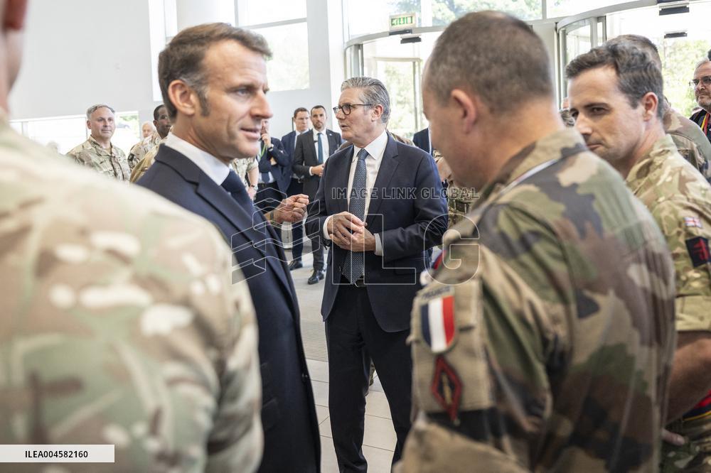Starmer And Macron Visit NATO Maritime Command - London