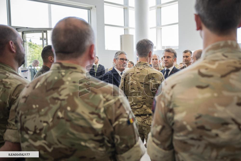 Starmer And Macron Visit NATO Maritime Command - London