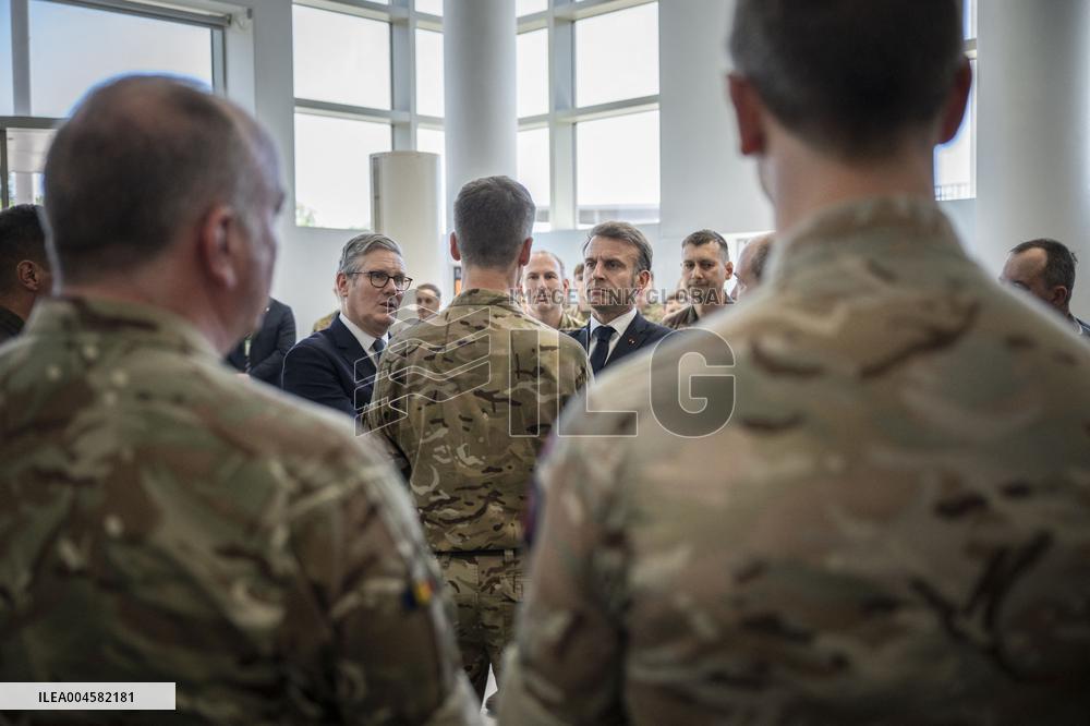 Starmer And Macron Visit NATO Maritime Command - London